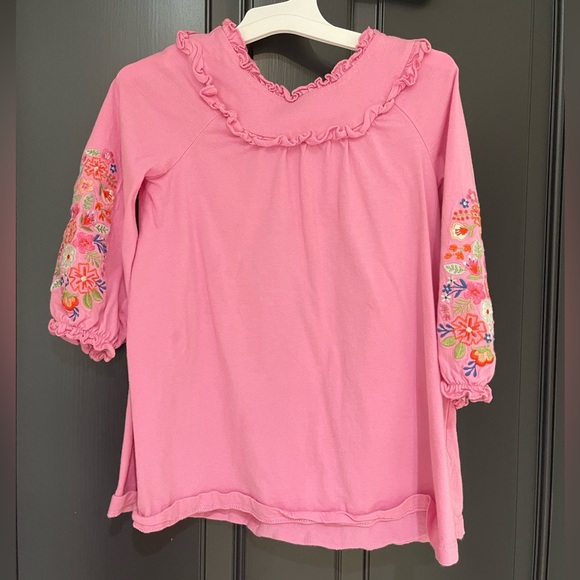 Peek Girls Embroidered Pink Dress 18-24 Mo - Picture 2 of 4